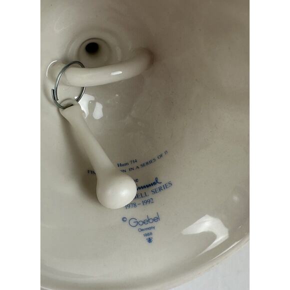 Goebel Hummel Annual Bell #714 Final 1992 Edition Series of 15 1978-1992 New - Picture 7 of 9